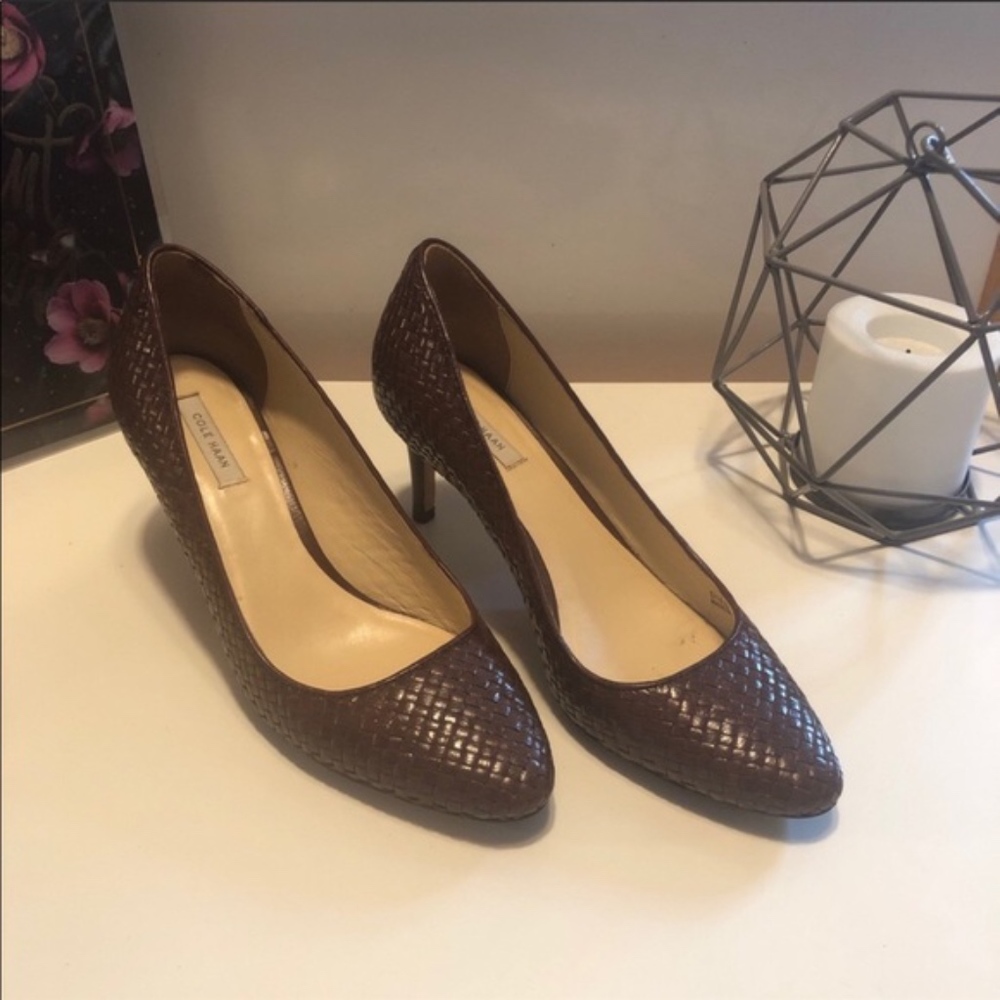 Cole Haan “Bethany” Weave Pumps